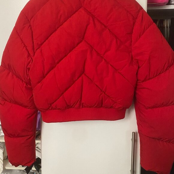 Mango Red Quilted Jacket - Picture 5 of 5